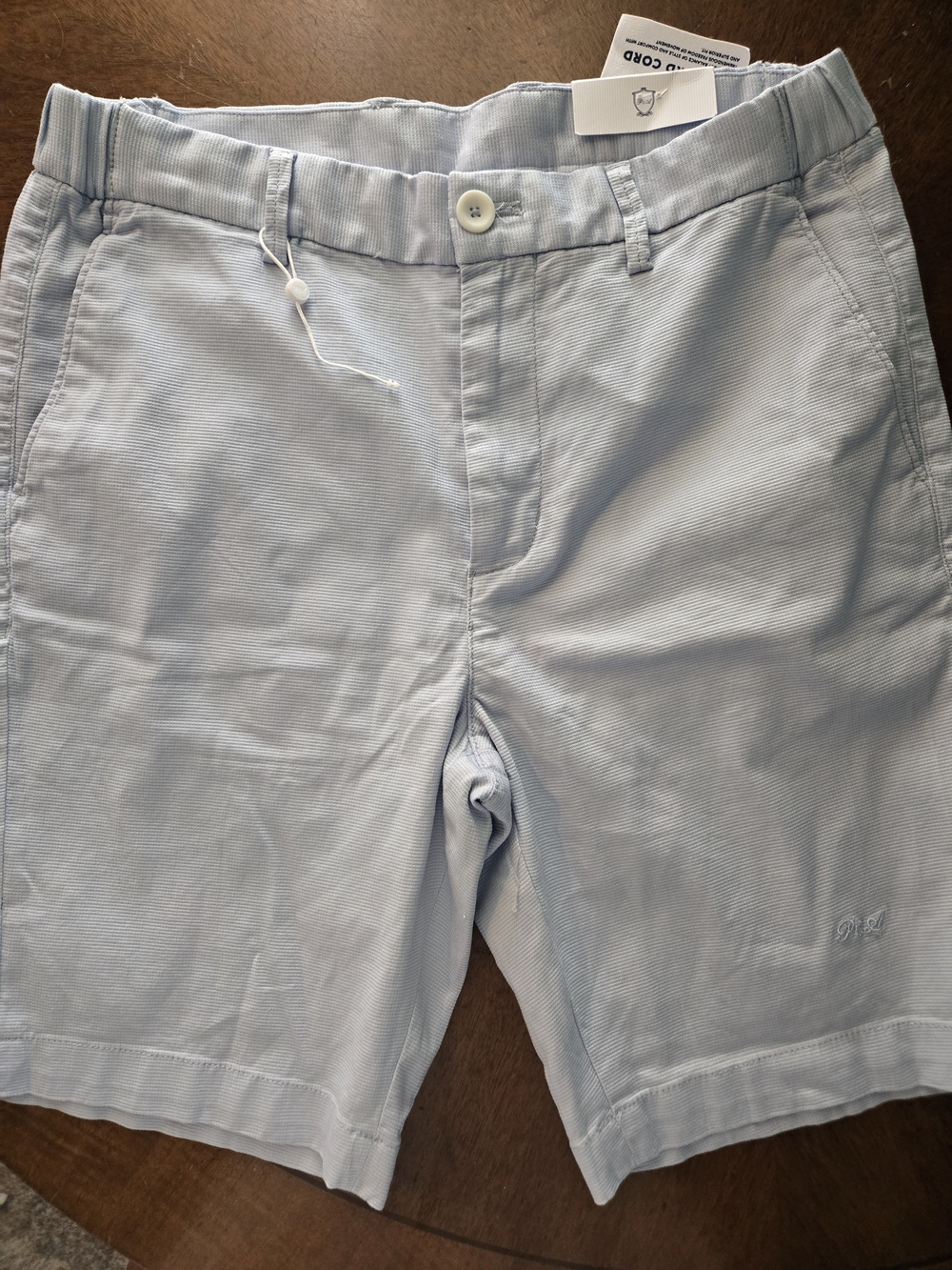 Porter & Ash Men's Bedford Cord Pants, Light Blue, Size 29, NWT